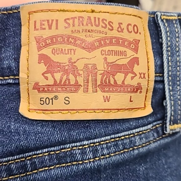 Levi's 501 button fly high rise skinny jeans - Picture 4 of 9